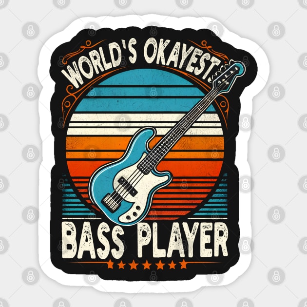 Worlds Okayest Bass player Sticker by BeanStiks